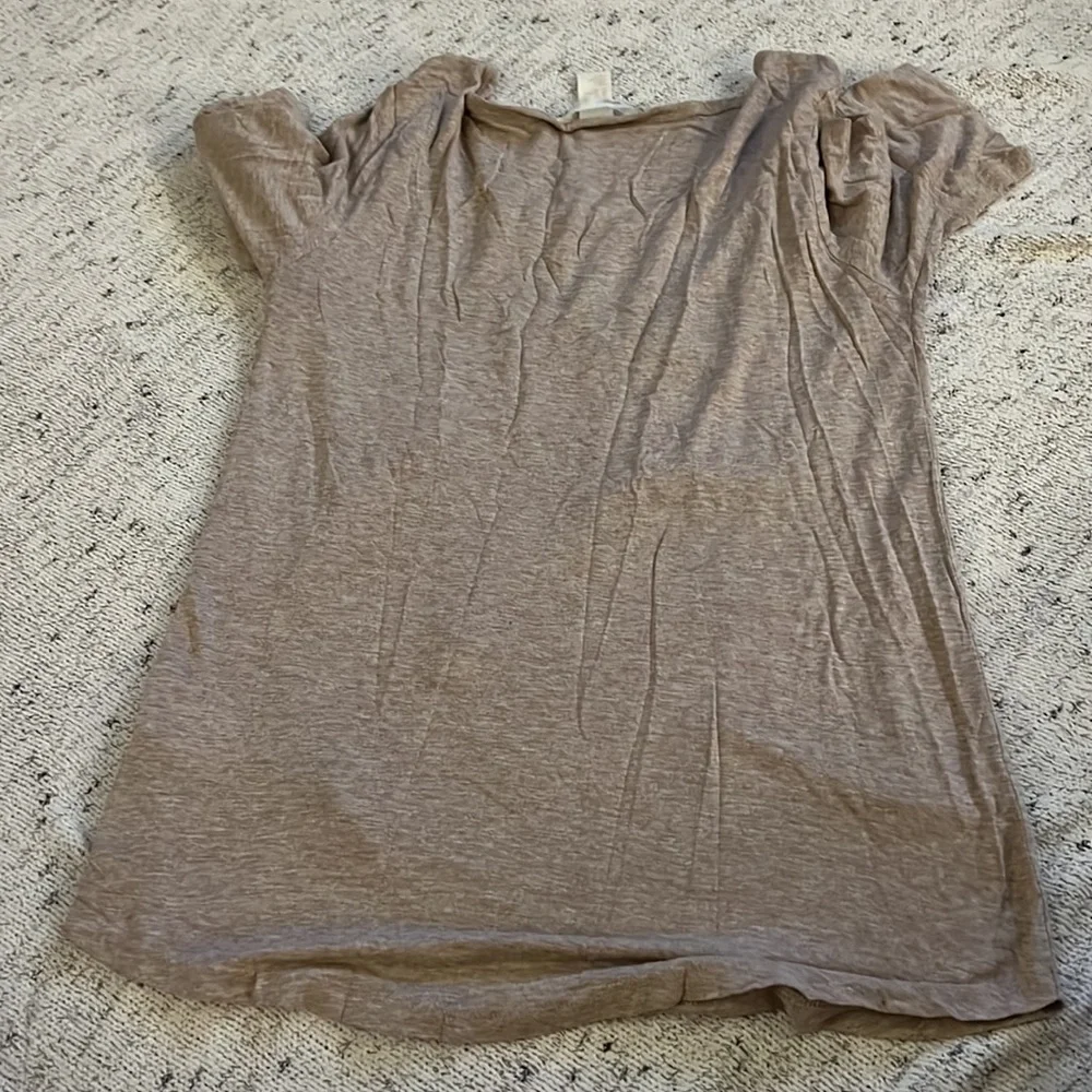 H&am Basic Tan T-Shirt - Picture 2 of 4